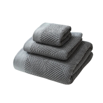 3Pcs/Pack Long-Staple Cotton Bath Towel