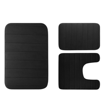 3Pcs Set Memory Foam Bath Mat