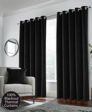 Hampton Blackout Velvet Curtain