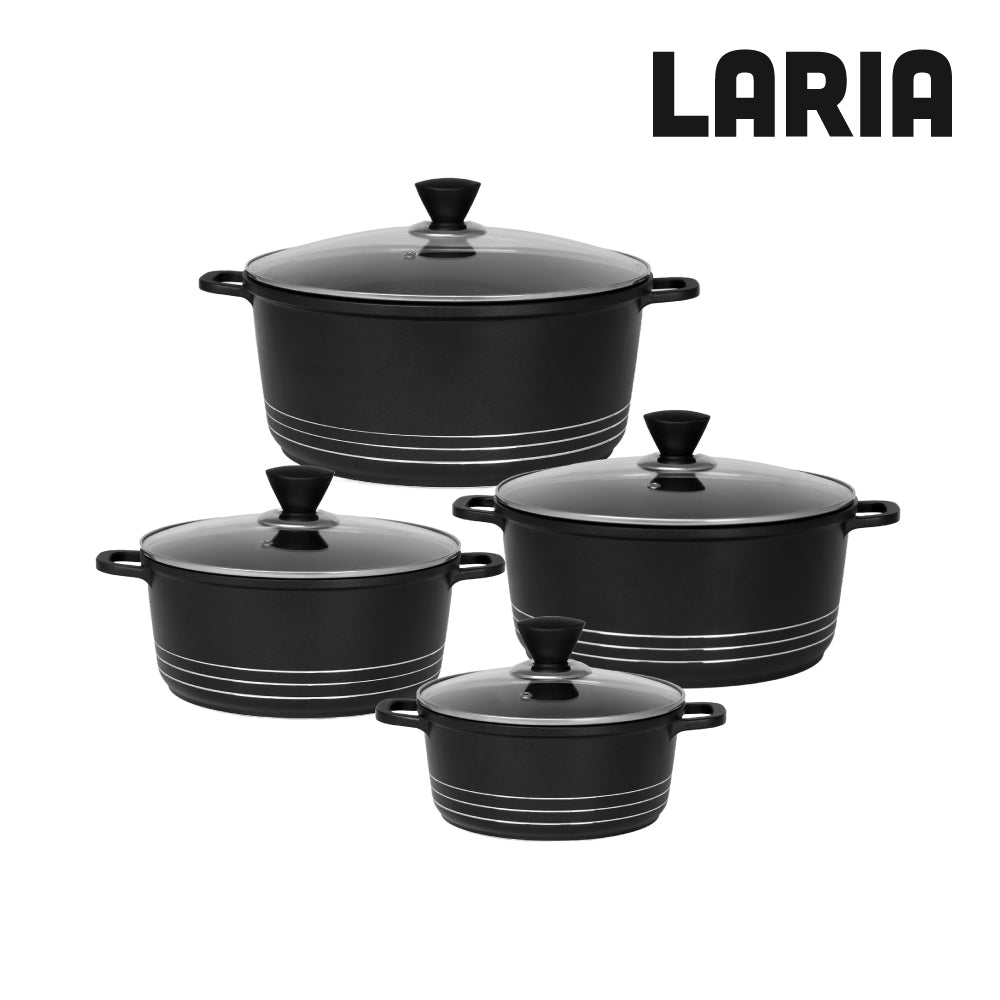 Laria Stockpot Set 4pc Black