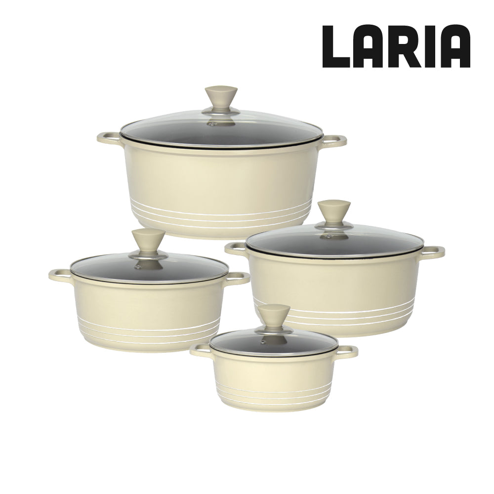 Laria Stockpot Set 4pc Cream