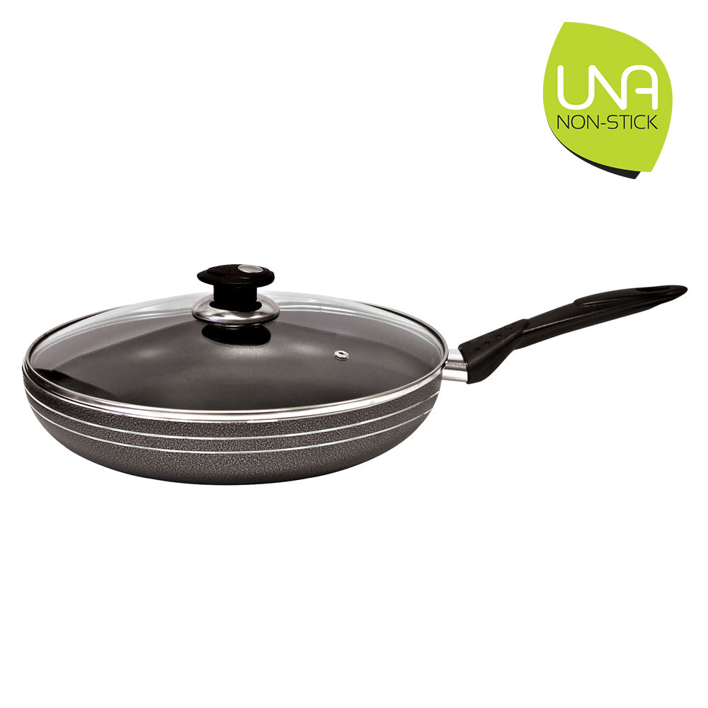 Una Non-Stick Frying Pan with Lid 32cm