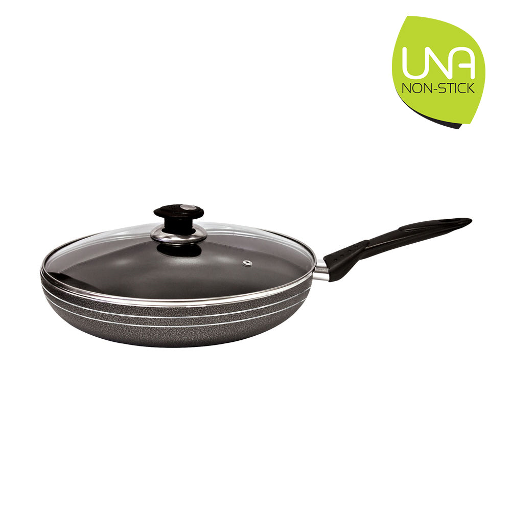 Una Non-Stick Frying Pan with Lid 30cm