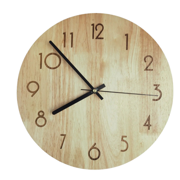 Solid Wood Simple Mute Wall Clock