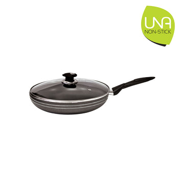 Una Non-Stick Frying Pan with Lid 26cm