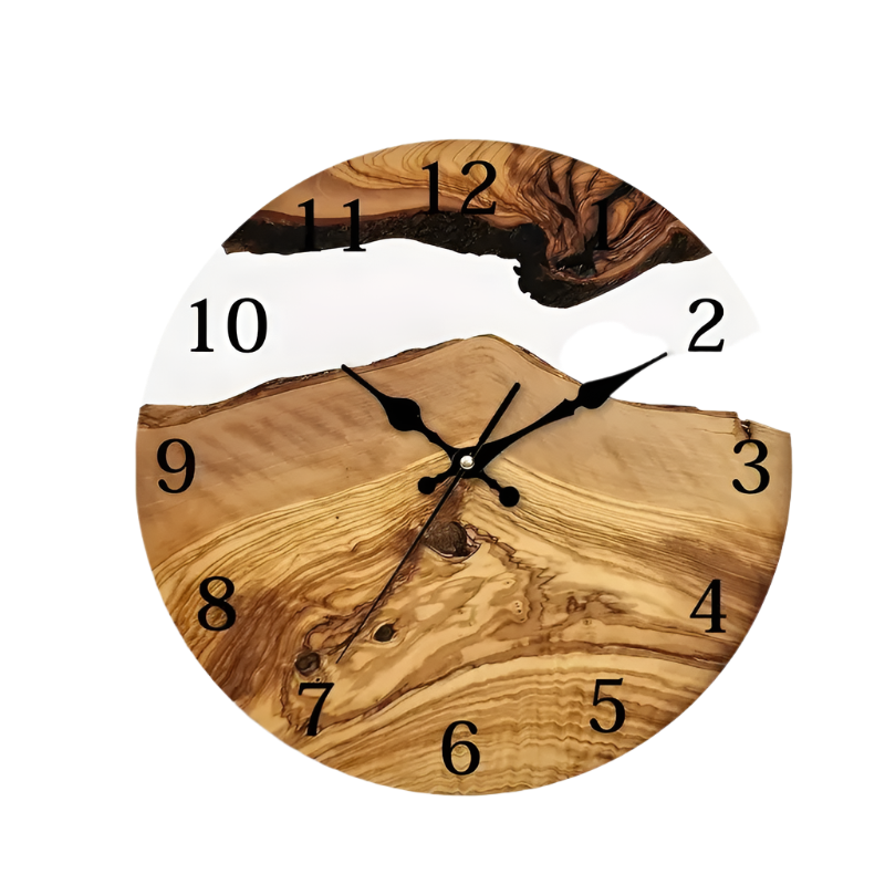 Wood Grain Wall Clock